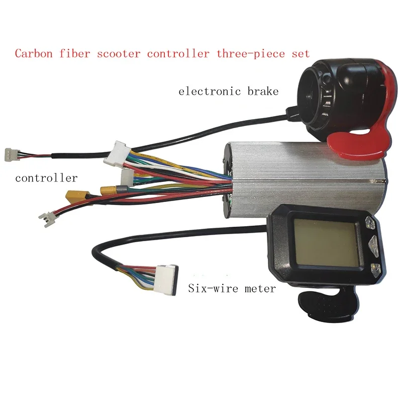 1 zestaw kontroler hamulca wyświetlacz LCD 24V 250W kontroler skutera elektrycznego bezszczotkowy silnik elektryczny akcesoria rowerowe