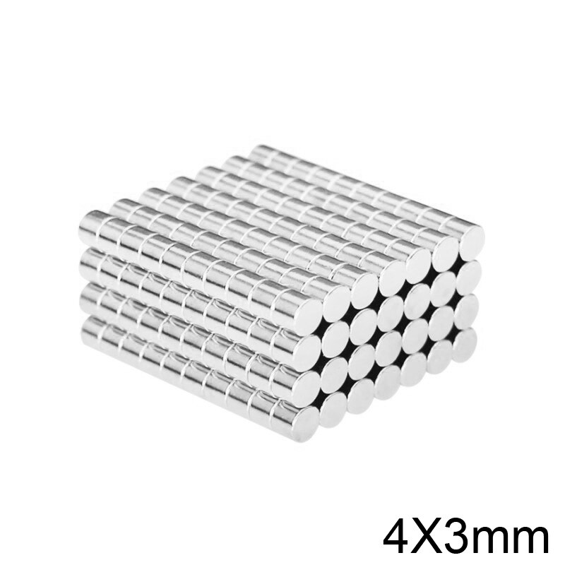 50/100/200/500/1000PCS 4x3 Small Round Powerful Magnets 4mmx3mm Disc Neodymium Magnet 4x3mm Permanent NdFeB Strong Magnet 4*3