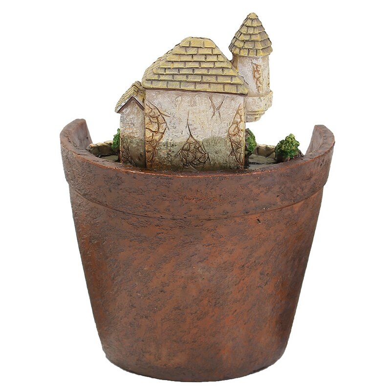 Mini huisbeeldjes, hars bloempot voor kruiden, cactussen, vetplanten, plantenbak, huis, tuin, micro-landschapsdecoratie, knutselen