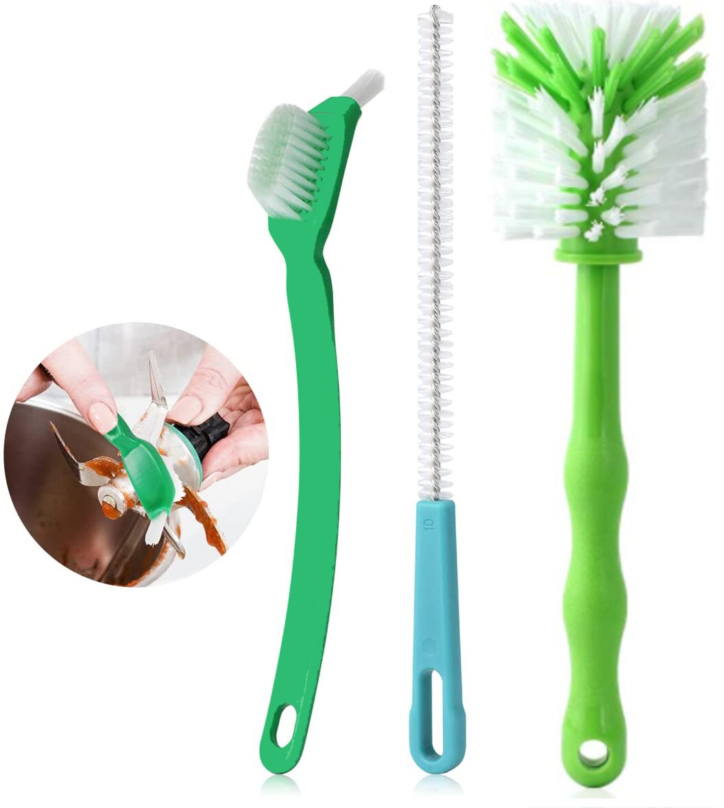 Limpiador de cuchillos con cuchilla, herramienta de lavado de ollas, cepillo de limpieza, Ideal para Thermomix TM5 TM6 TM31, Mezclador de alimentos Monsieur Cuisine