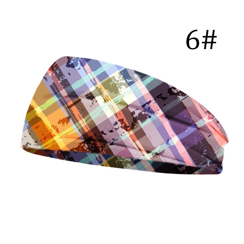 nouvelles femmes tête enveloppement large coton Stretch bandeau filles chapeaux Turban sport imprimer bandeau cheveux accessoires: 6