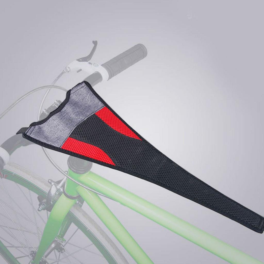 Inomhus mtb cykeltränarram cykel svettskydd skydd nätfångare absorberar svettband skydd turbo trainer elastiskt bälte