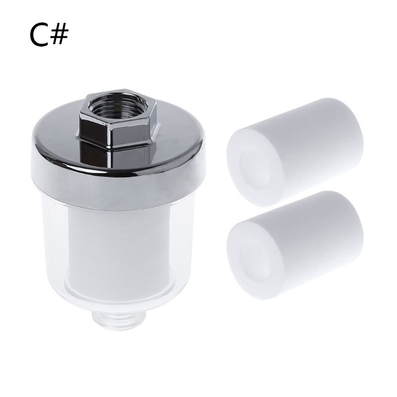 1 sett vannutløpsrenser universell kranfilter til kjøkken dårlig dusj husholdningsfilter pp bomull høy tetthet practica: C