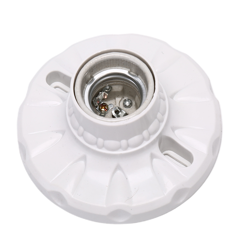 E27 portalampada a portato in ceramica portalampada tondo base per lampada a sospensione base per lampada da parete a soffitto industriale