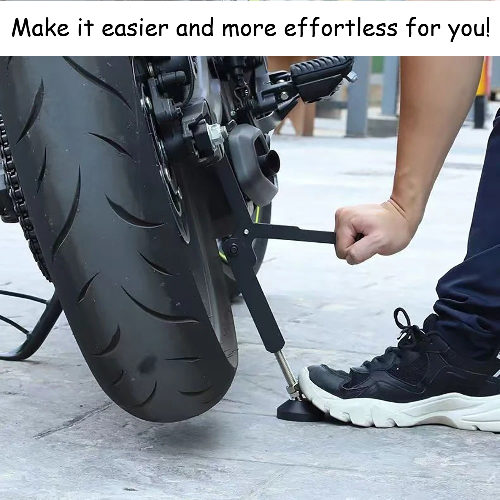 Universele motorfietswielstandaard Arbeidsbesparende wielzijsteun Lifter Metalen achterbrug Liftframe voor de meeste motorfietsen