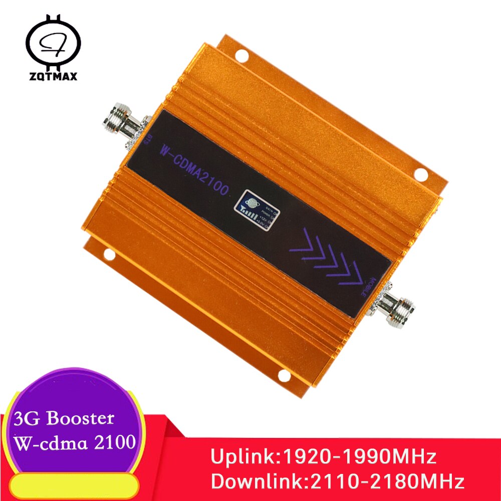 ZQTMAX 3G cellular Signal booster 2100 (Band 1) internet signal amplifier UMTS HSPA WCDMA 2100MHz cell phone signal repeater