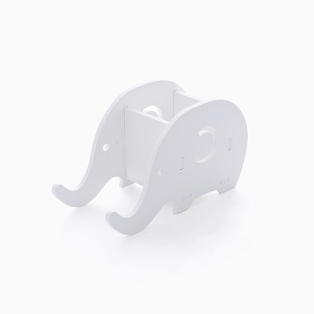 Portable Detachable Pen Holder Phone Stand Desktop Storage Box Organizer Office Accessories Stationery Study INS White Simple: Default Title