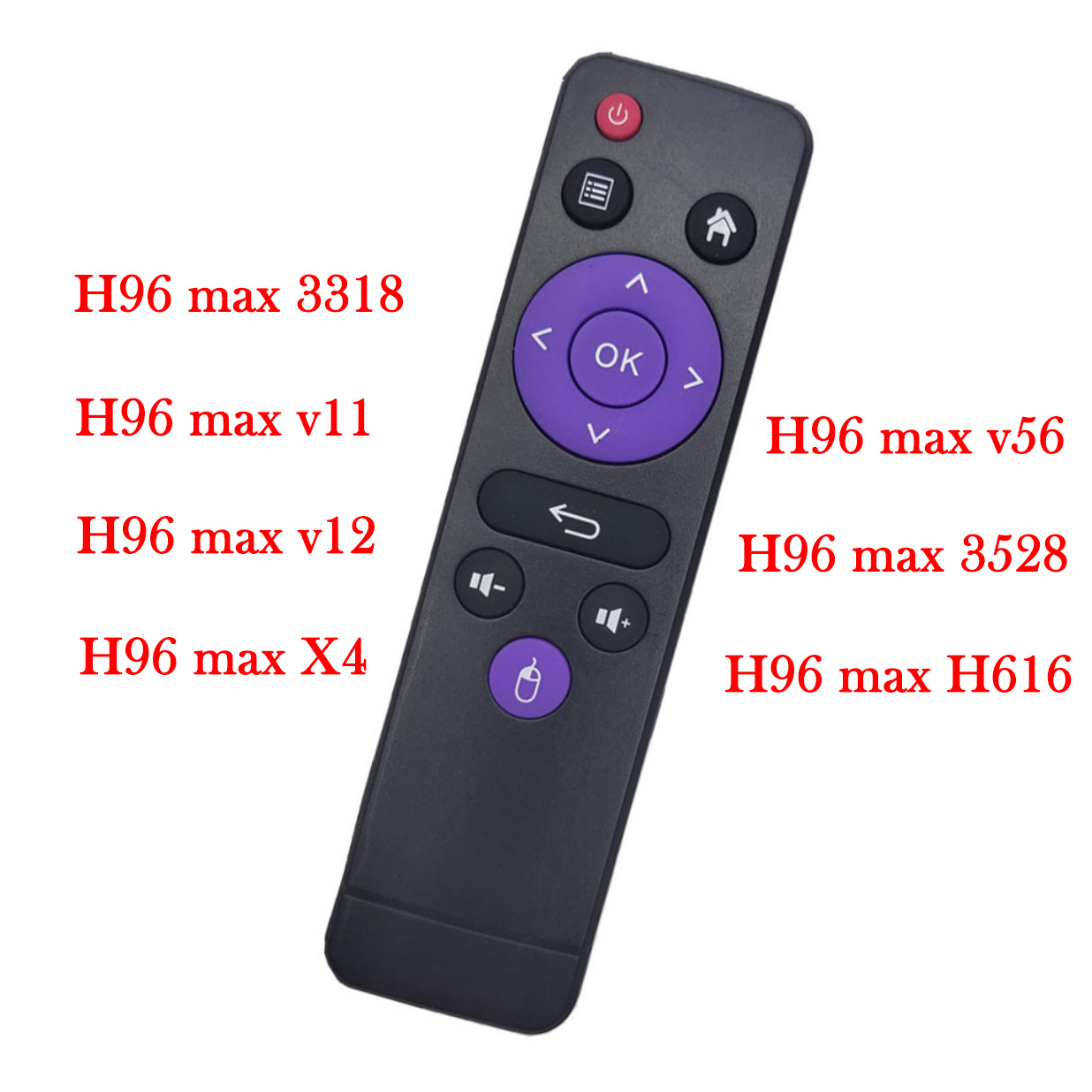 H96 Max série télécommande universelle H96 RK3318 Android TV Box apprentissage télécommande infrarouge pour H96max v11 G96 max