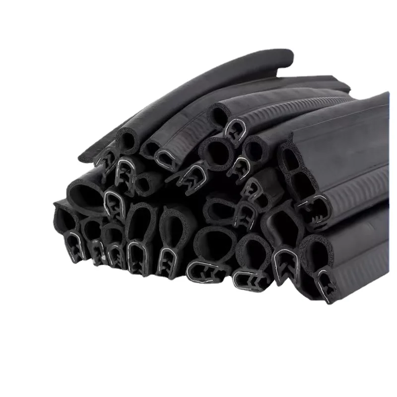 Bandes d'étanchéité en caoutchouc noires pour porte de voiture, 100cm, autocollants de scellage Double couche pour porte de coffre, isolation phonique, bande d'étanchéité intérieure