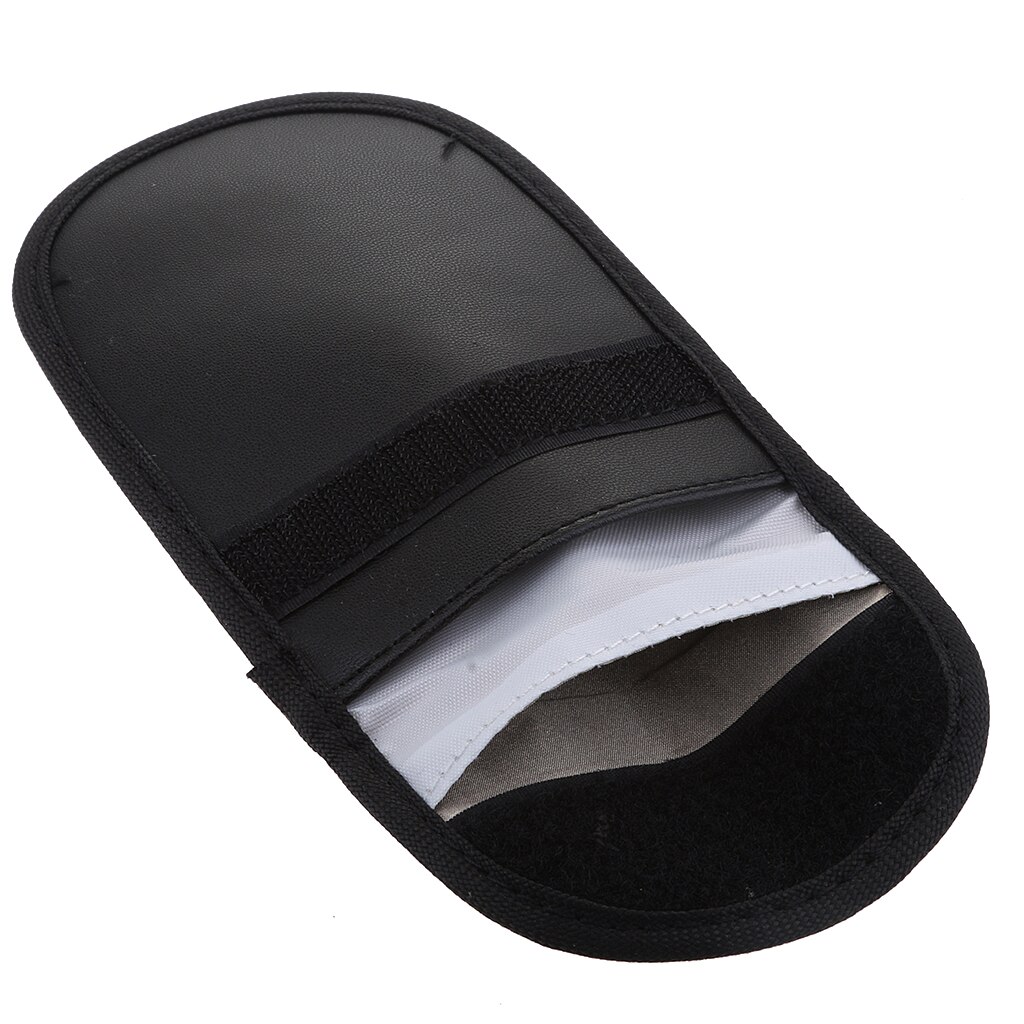 Rfid Key Fob Protector Bag, Car Key Phone Fob Pouch Fob Blocker Protector Signal Blocking Bag Pocket Black