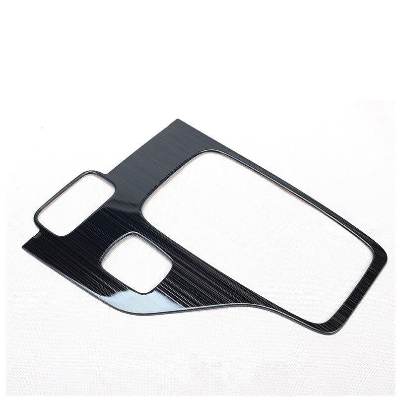 1pc passen Für Ford Ranger wildtrak Zubehör Kohlenstoff faser farbe edelstahl Geschmack Getriebe Tafel abdeckung: Schwarz Titan