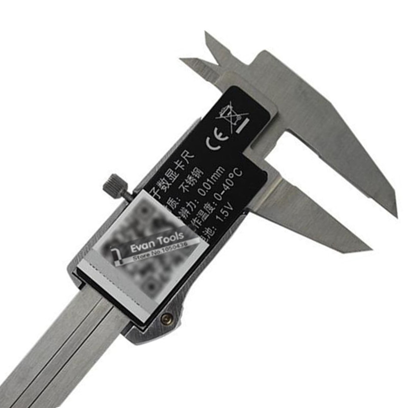 GUANGLU Digital Skjutmått 6" 0-150mm 0.01mm Rostfritt Stål Vernier Mätverktyg