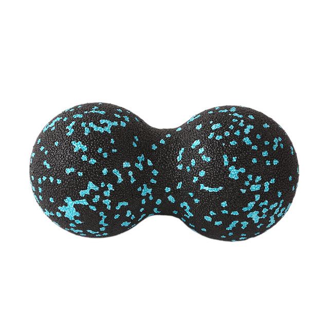 Pelota de myofascia de Lacrosse EPP, pelota de masaje de maní, pelota de Yoga ligera de alta densidad para Fitness, ejercicio de Fascia corporal, alivia el dolor: Azul