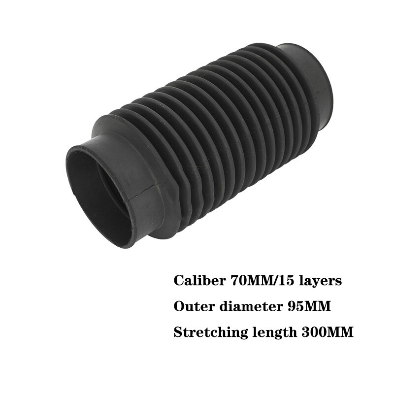 1PC Edge Grinding Machine Screw Protective Sleeve Cleaning Machine Lifting Shaft Dust Sleeve Telescopic Rubber Cover: D