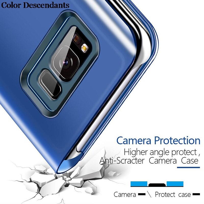 Coque à rabat magnétique en cuir pour Samsung Galaxy S8 + Plus, pour modèles SM-G955F, G955, SC-03J, SCV35