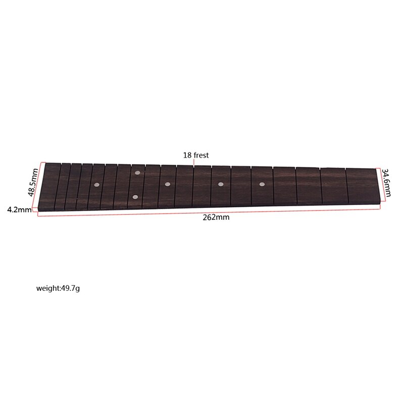 23 Inch Ukulele Fretboard Fingerboard 18 Fret Replacement Rosewood Ukulele Accessory for Bass Ukulele