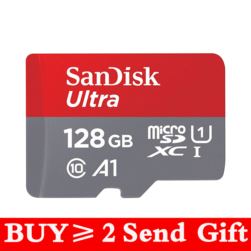 SanDisk Ultra 128GB 64GB 16GB 200GB Memory Cards in micro SD Card 32GB Class 10 80MB/S UHS-I microSDXC SDHC 100% Original: 128G