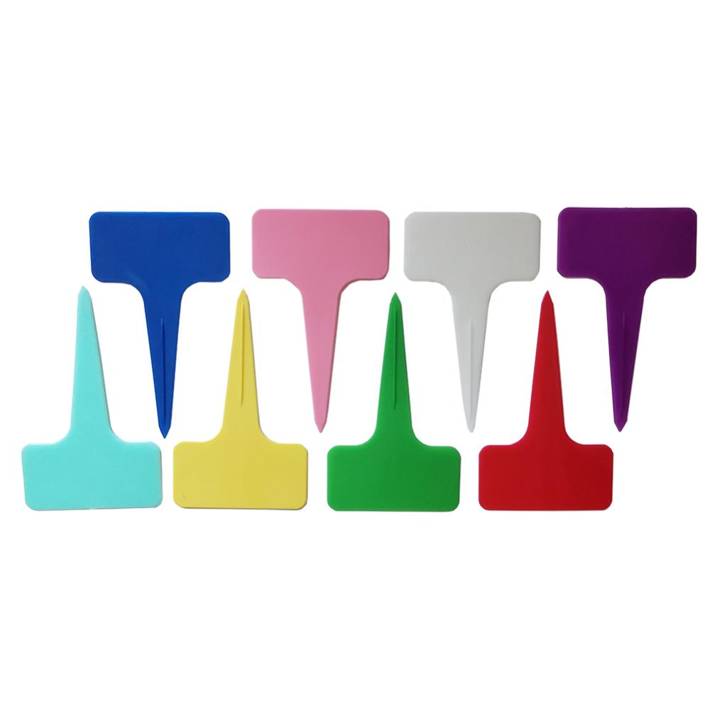 100 sztuk T kształt wodoodporna etykieta ogrodnictwo wysokiej jakości pcv z tworzywa sztucznego roślin przedszkola etykiety doniczka warzyw znacznik tagi