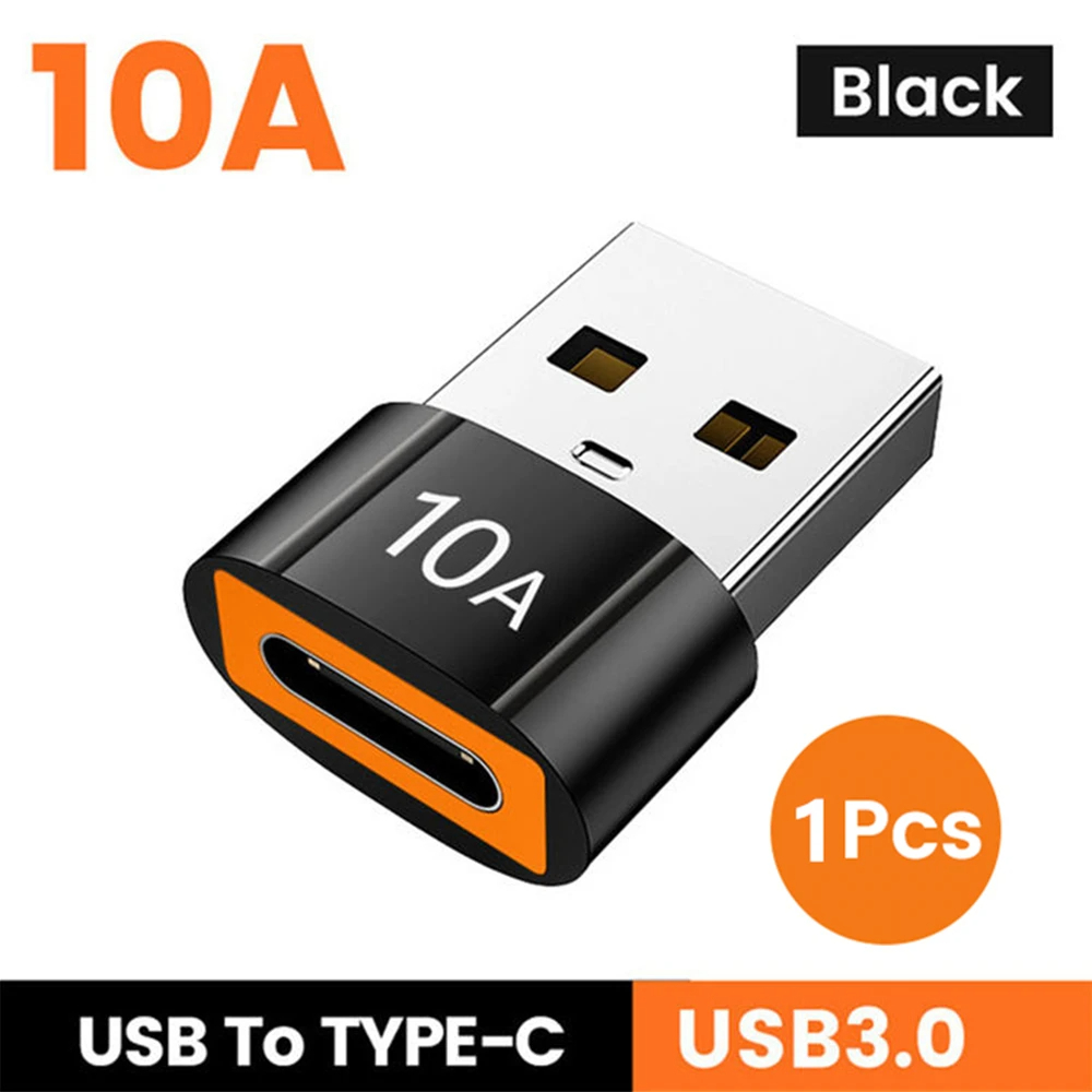NNBILI 10A OTG USB3.0 To Type C Adapter TypeC Female to USB Male Converter Fast Charging Data Transfer For Laptop Xiaomi Samsung