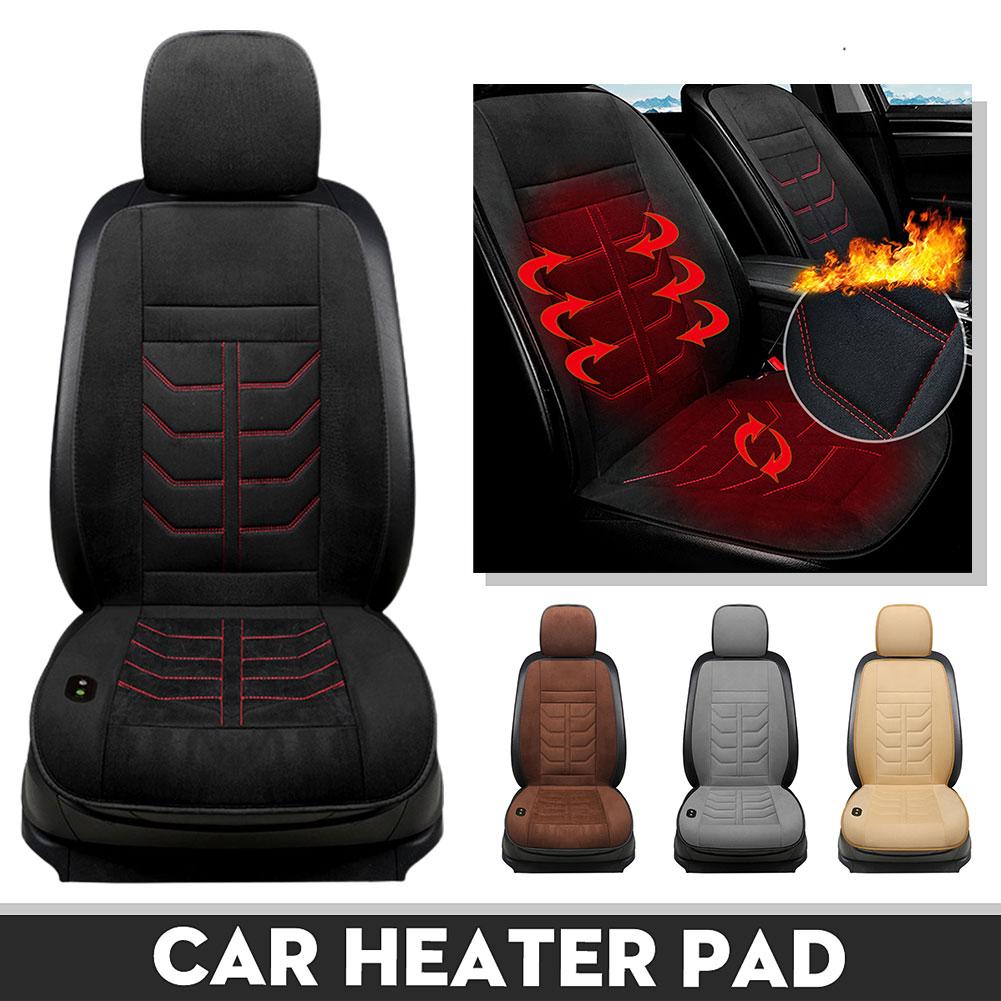 Car Heated Seat Cushion 12 V Heated Car Seat Covers Cushion Universal Seat Heater For Winter Heating Thermal Seatpad Accessories