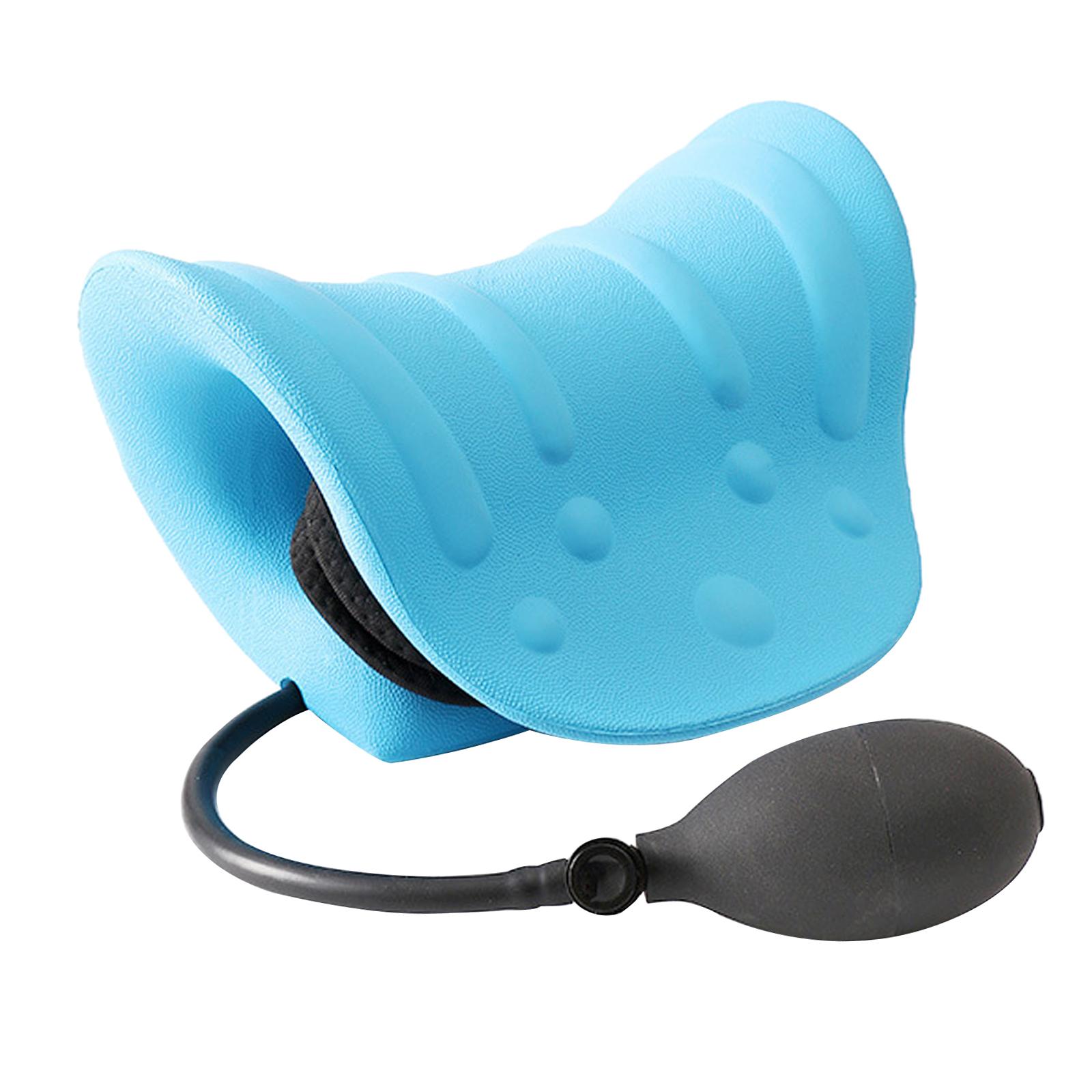 Neck and Shoulder Relaxer Inflatable Adjustable Cervical Spine Alignment Portable Stretcher Massager Neck Massage