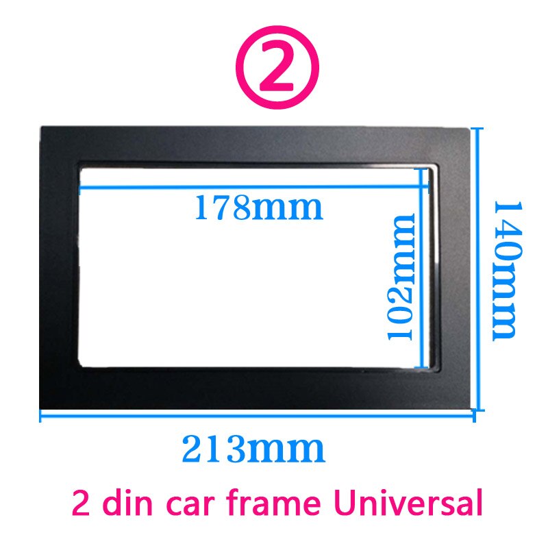 car frame for Universal 2 Din auto radio / android player Frame Retrofitting decorative framework 178 x 102mm panel No gap: 2 frame zhong