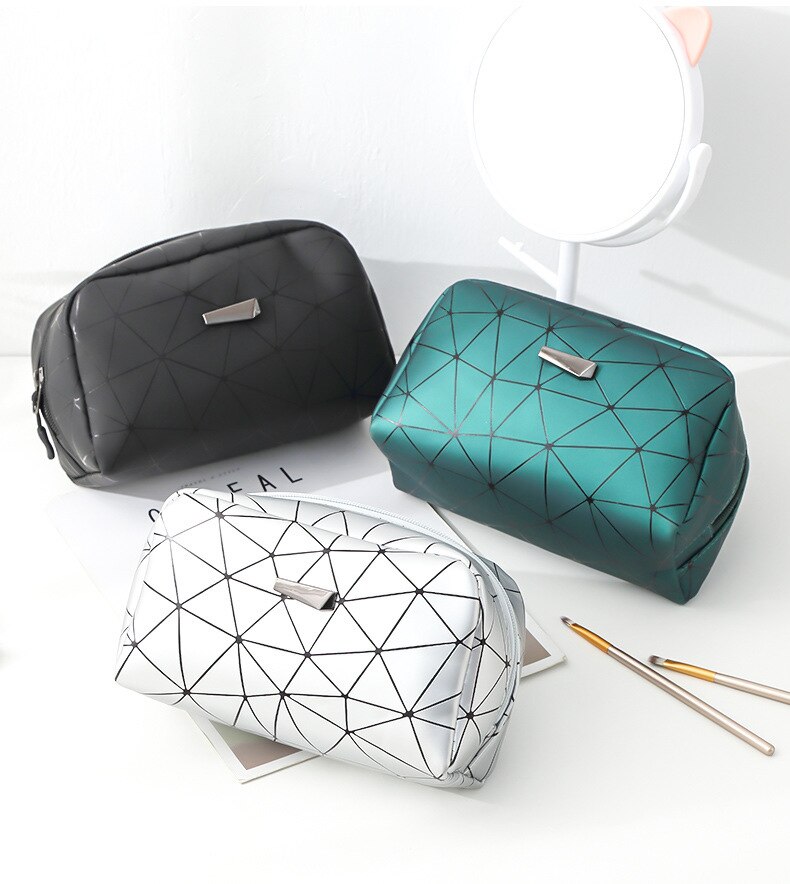 Bolsa feminina maquiagem, sacola de viagem organizadora para itens de higiene pessoal