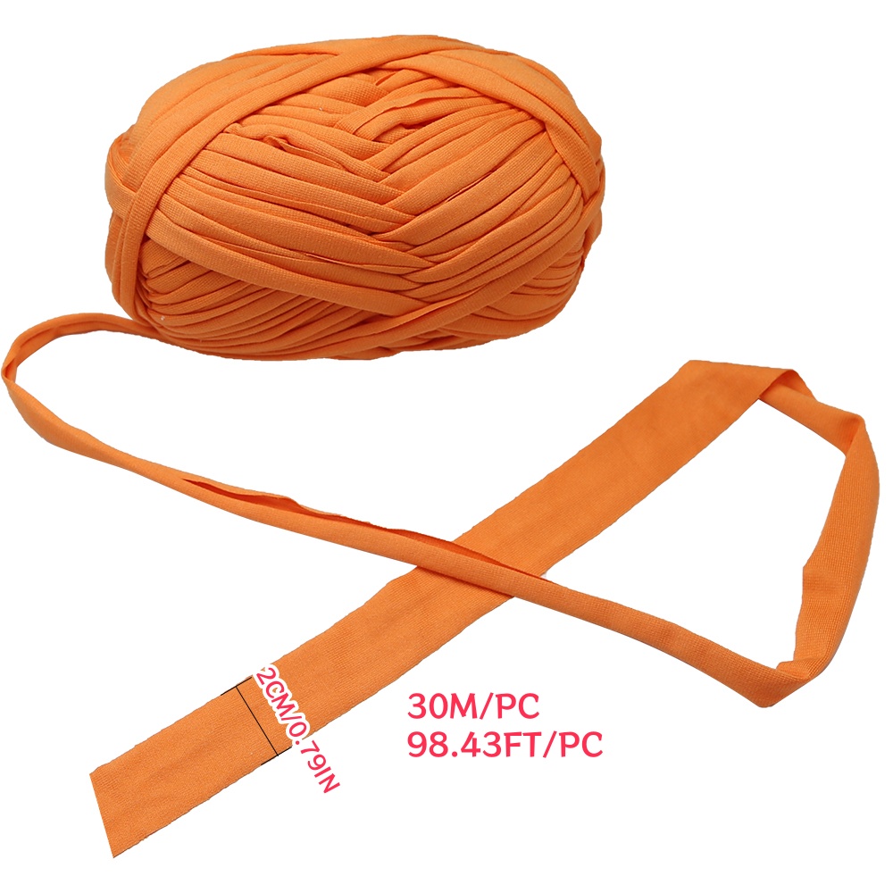 Cinta de ganchillo para tejer a mano, tira de tela gruesa, hilo artesanal, línea de cesta de zapatilla, estera DIY, 4 piezas, 100 g/Pc