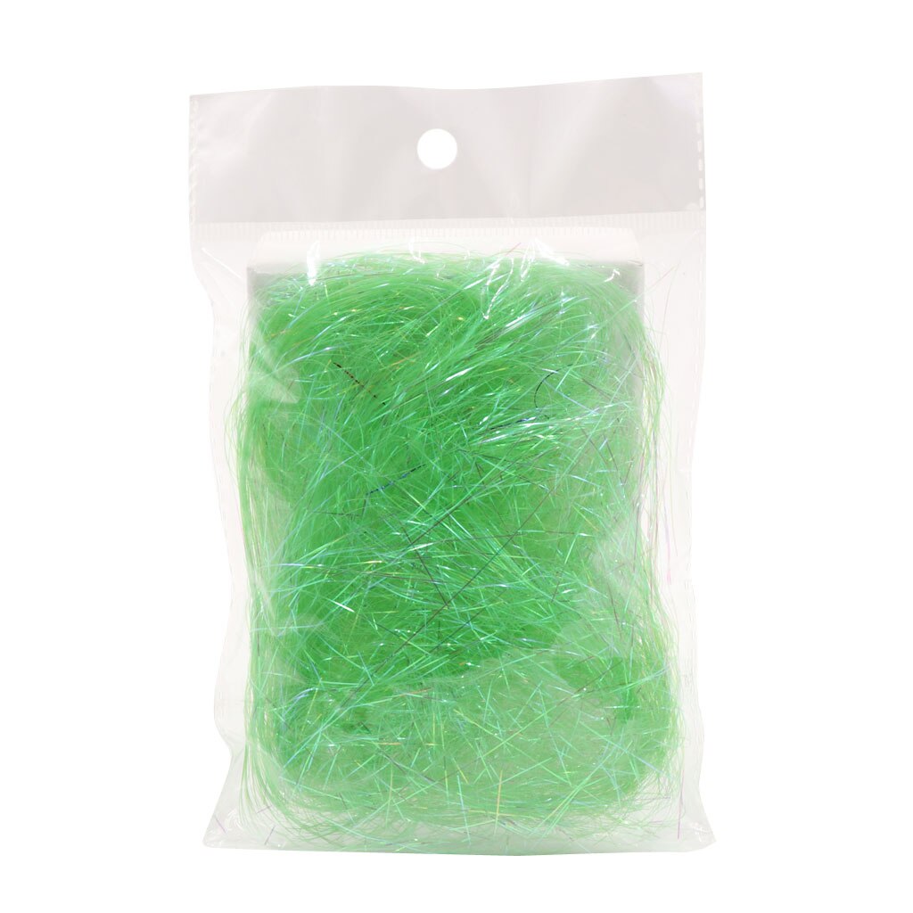 8g/Bag Metallic Iridescent Foil Tinsel Angel Hair Shreds Wrap Box Easter Basket Filler Wedding Party Wrap DIY Supplies: green