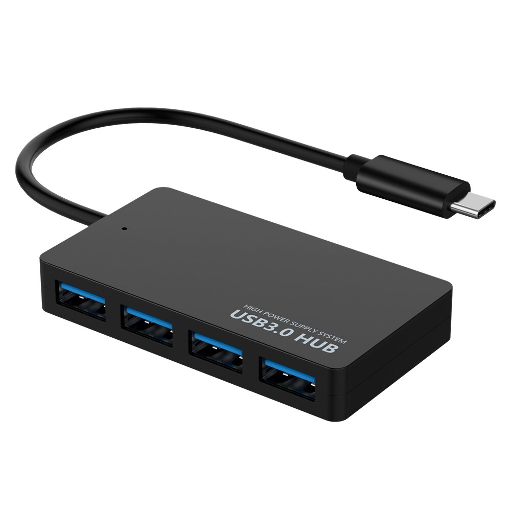 USB 3.0 4-Port USB Hub Splitter Adapter 5Gbps voor Laptop Computer PC Super Speed USB Hub: Type C Hub