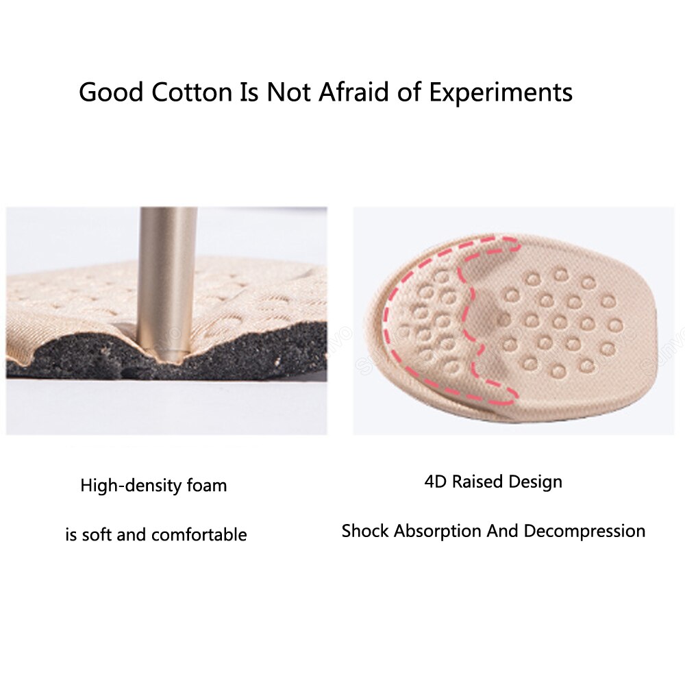 Sunvo solette antiscivolo per avampiede da donna per tacchi alti scarpe taglia riduttore punta del piede inserti di riempimento per scarpe cuscino antidolorifico