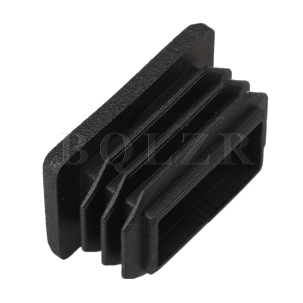 BQLZR 20 x Square Plastic Plug End Cap for Furniture Leg Protector 3x2x1.5cm