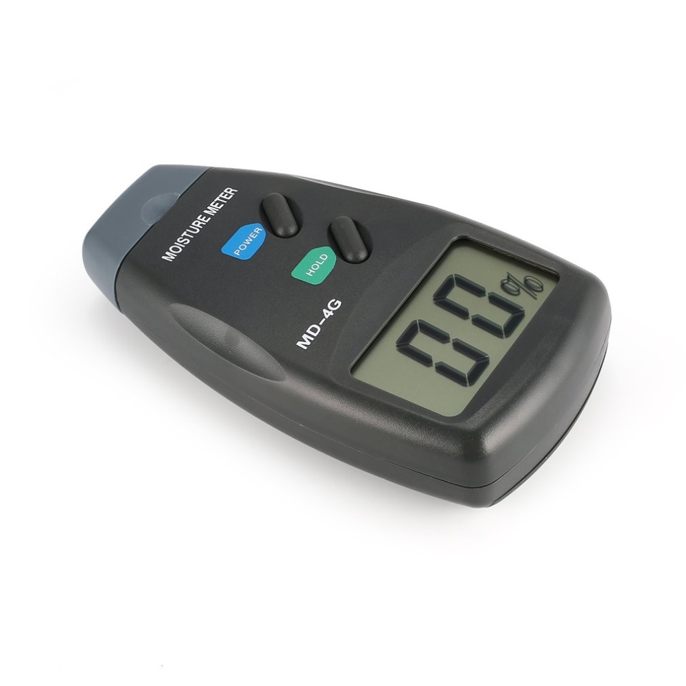 4 pinner digital lcd trefuktighet fuktighetsmåler analysator hygrometer tømmer fuktdetektor tester rekkevidde 5% - 40%