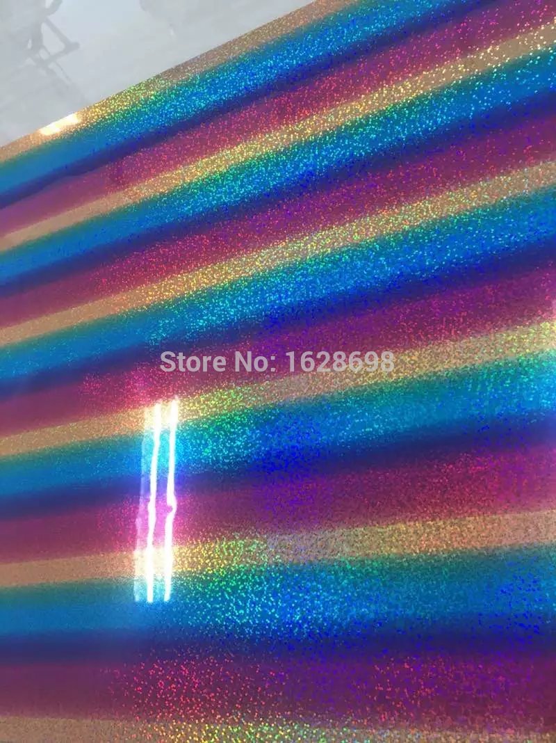 Hologramme en vinyle arc-en-ciel CDH-20 lignes/rayure, pour traceur de découpe, hologramme en vinyle de pour transfert de chaleur en tissu