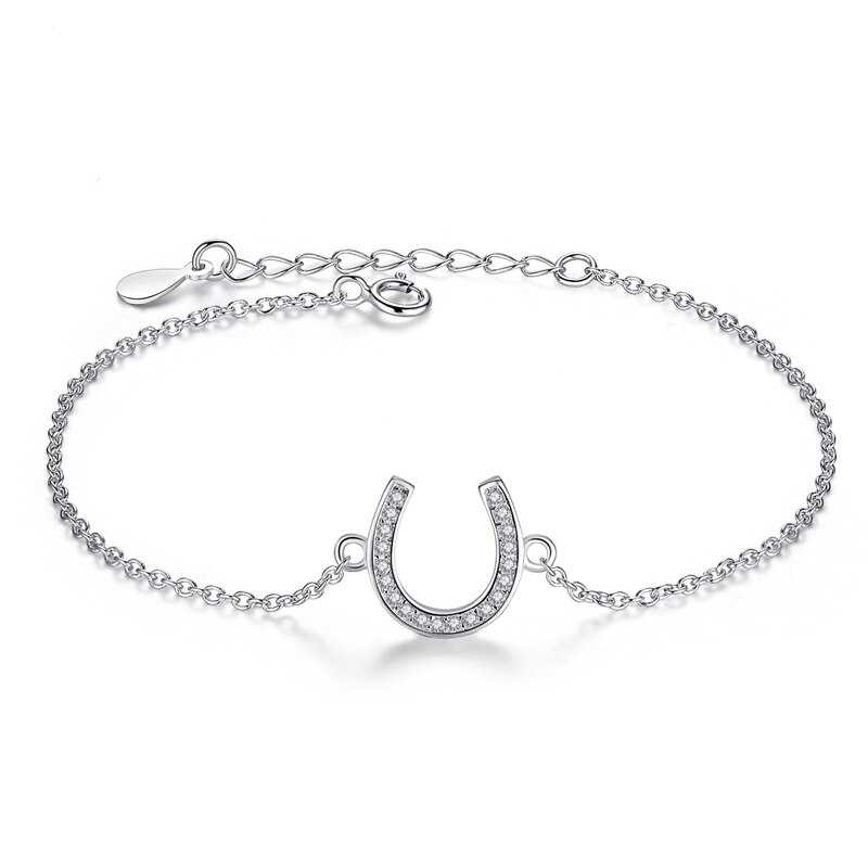 Winter Glück Clover Zirkonia Silber Armband für Frauen Dame Hochzeit Jahrestag 925 Sterling Silber Schmuck: YS1007