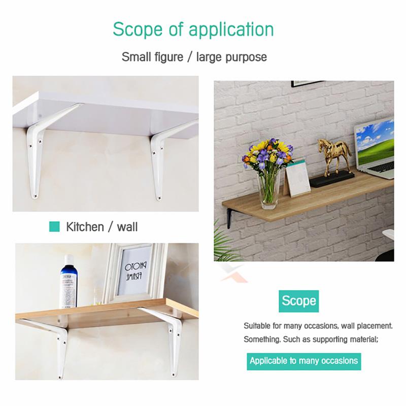 Shelf Brackets Heavy Duty L Bracket Corner Brace Support Metal Joint Angle Bracket For Hanging Floating Shelves Bracket Shelf