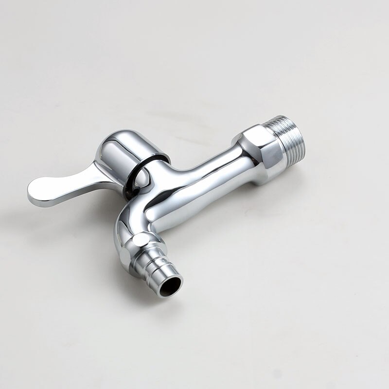 3/4' Brass Wall Mount Bathroom Washing Machine Faucet Laundry Sink Water Taps Toilet Cold Bibcock