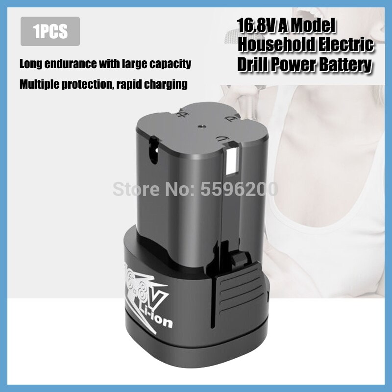 16.8V Electric Screwdriver Li-ion Battery Lithium Battery Rechargeable Hand Electric Drill Battery: 1PCS A Model