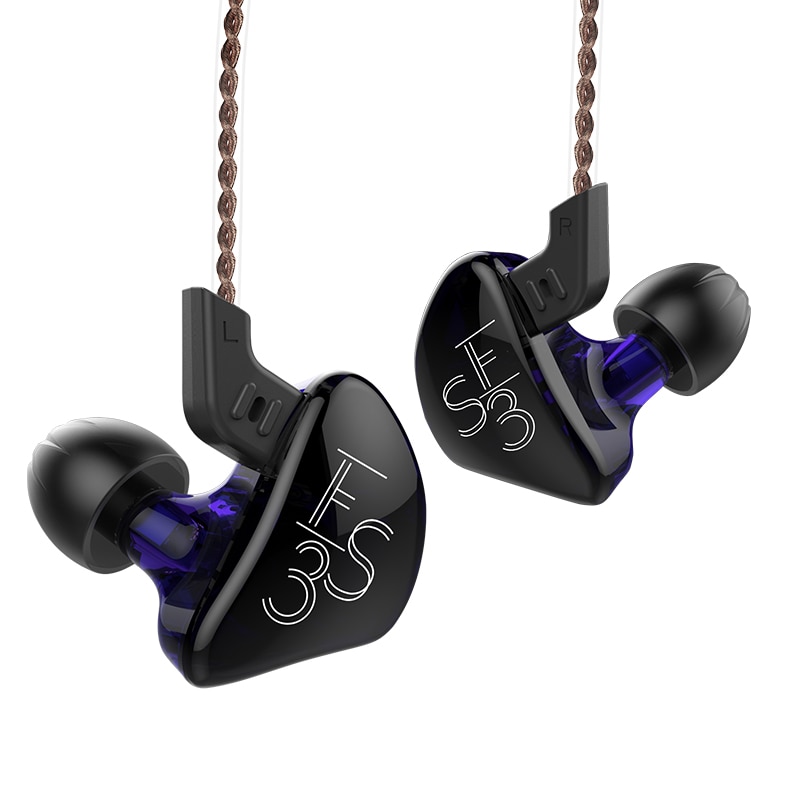 Kz  es3 1ba+1dd in-ear oortelefoon dynamische driver hifi sport ruisonderdrukkende headset vervangende kabel kz  es4 zs3 zst  zs6 as10 zsn