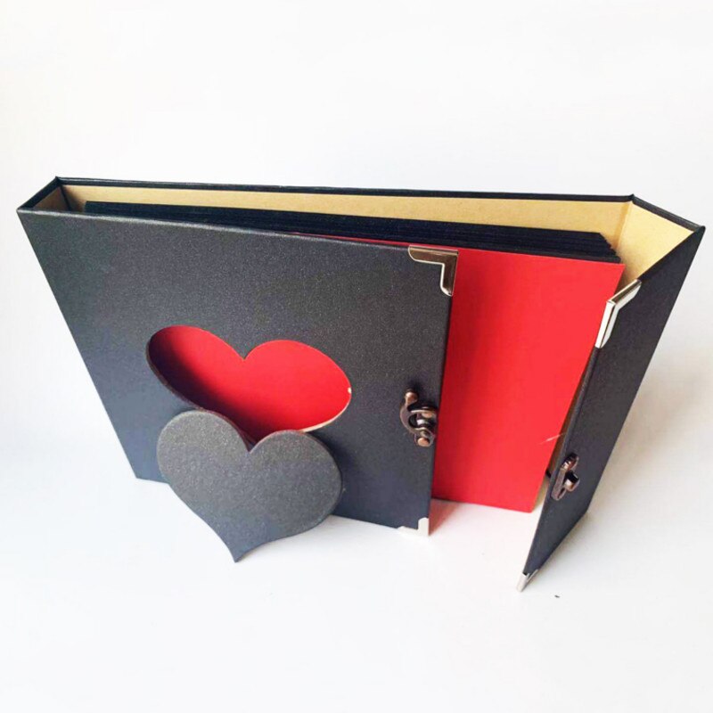 10 pulgadas álbum de fotos DIY amantes de Cumpleaños fotos de boda bebé crecimiento foto ablom Scrapbook papel manualidades álbumes pegajosos