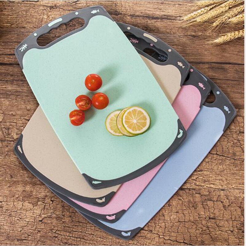 Snijplank Verdikte Grote Plastic Tarwe Stro Chop Board Huishoudelijke Dubbelzijdig Hakken Fruit Chop Boards Keuken Tool