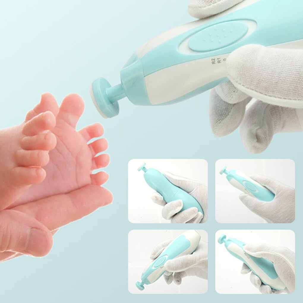 Baby sikker negleklipper cutter elektrisk baby negle trimmer baby saks baby negle pleje spædbarn negle trimmer manicure sæt