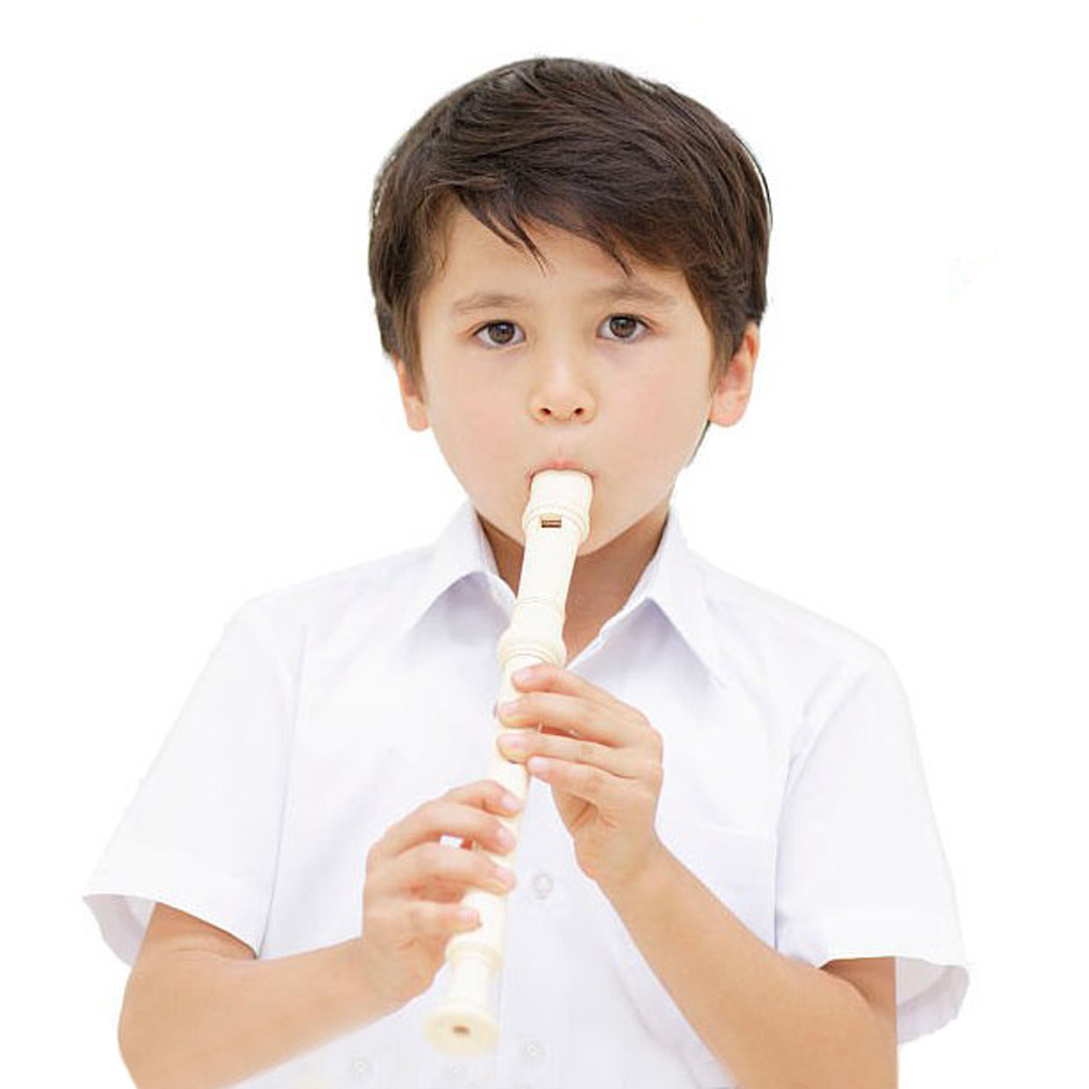 C Key-clarinete Soprano desechable con 8 agujeros para niños, instrumento para principiantes con tabla de huellas, palo de limpieza
