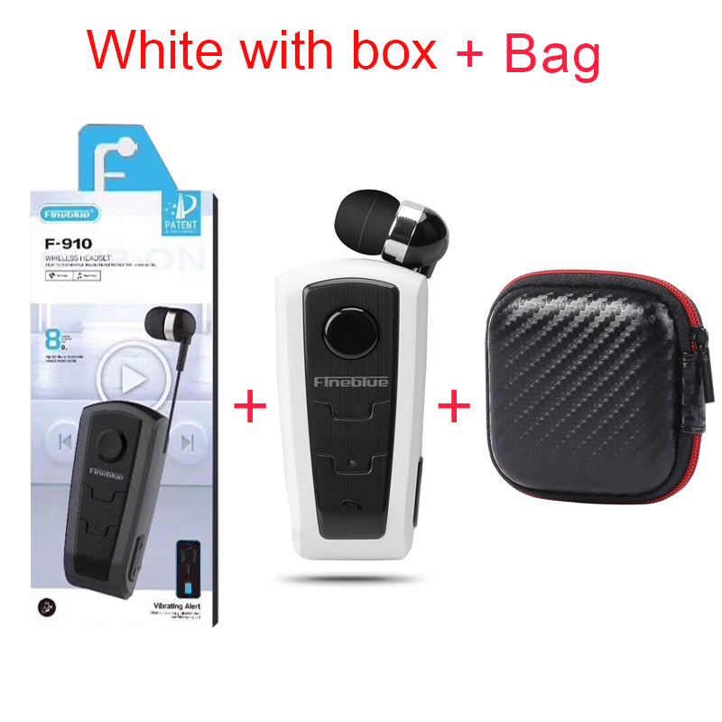 Fineblue  f910 trådlösa hörlurar för företag, hörlurar, samtal, påminner om sport, löpning, hörlurar med klipp, bluetooth  v5.1 -headset: Mång