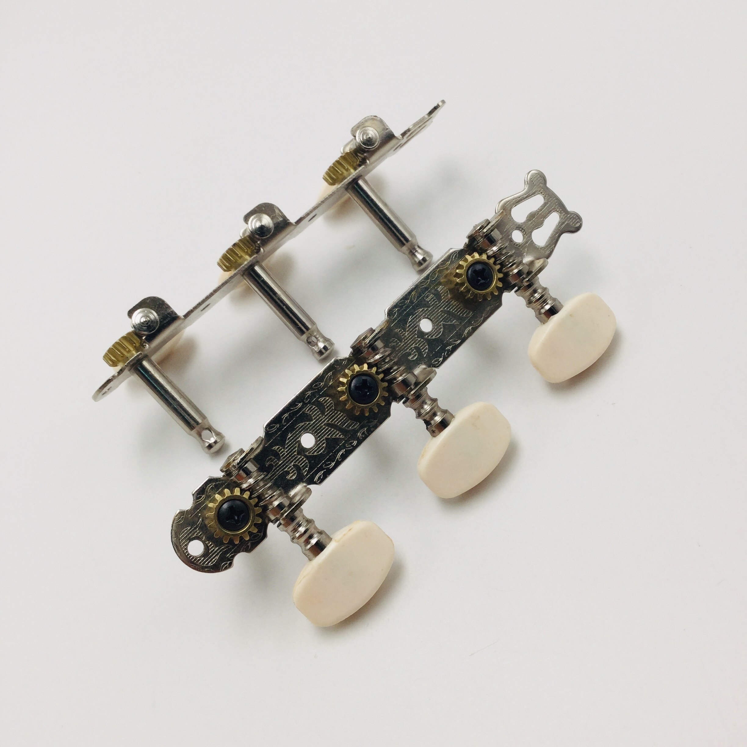 2 stk/sæt klassisk guitar tuner akustisk klassisk guitar stemme nøgler stål pinde maskinhoveder sæt