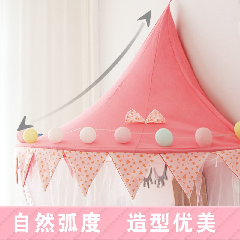 Kinderen Opknoping Tent Baby Bed Crib Canopy Tule Gordijnen Voor Meisjes Lezen Hoek Spel Huis Voor Meisjes Kamer