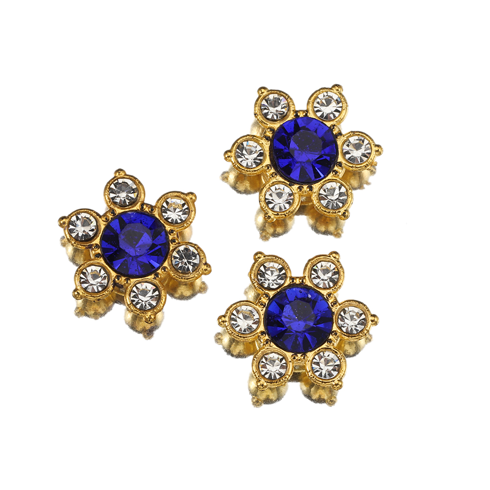 100 Stuks 50 Stuks 13Mm Bloem Kristal Strass Cabochon Platte Achterkant Patches Voor Sieraden Maken Naaien Op Broche Accessoires Diy: 12mm / Roze