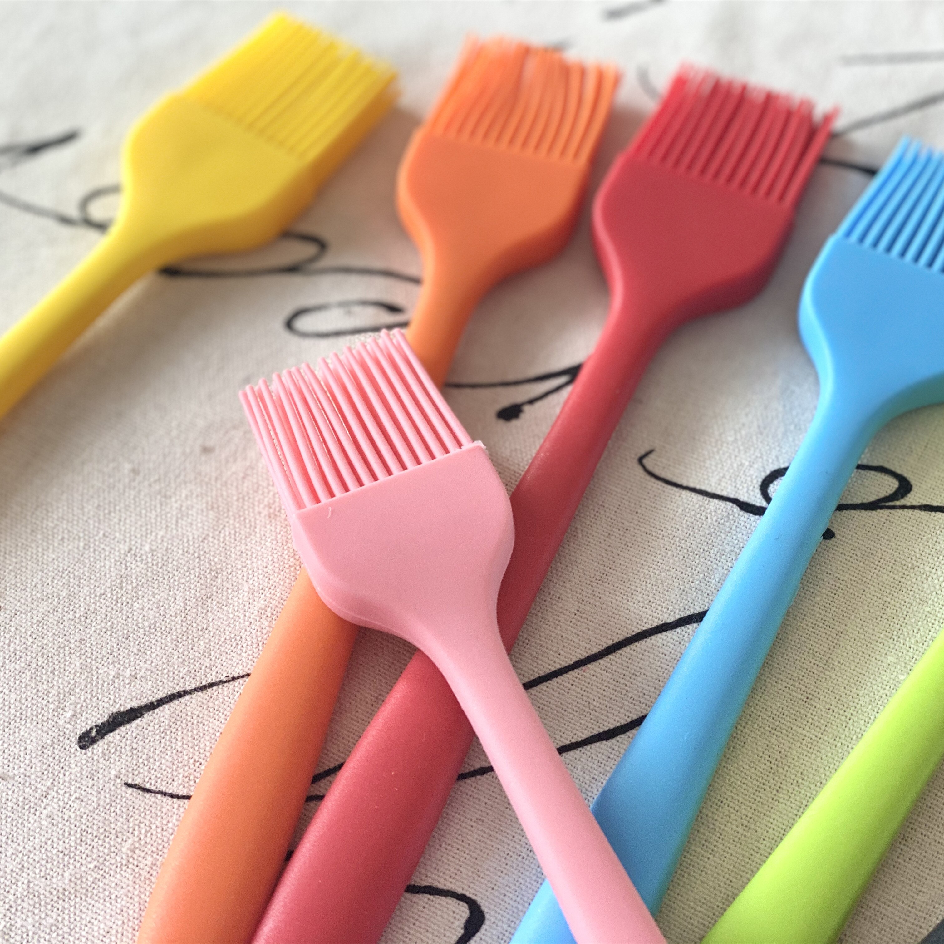 Päivitä pieni silikoninen leivinpelti leipä kokki leivonnainen öljy voi maaliharja grilliharja silikoni leivontagrilli työkalu