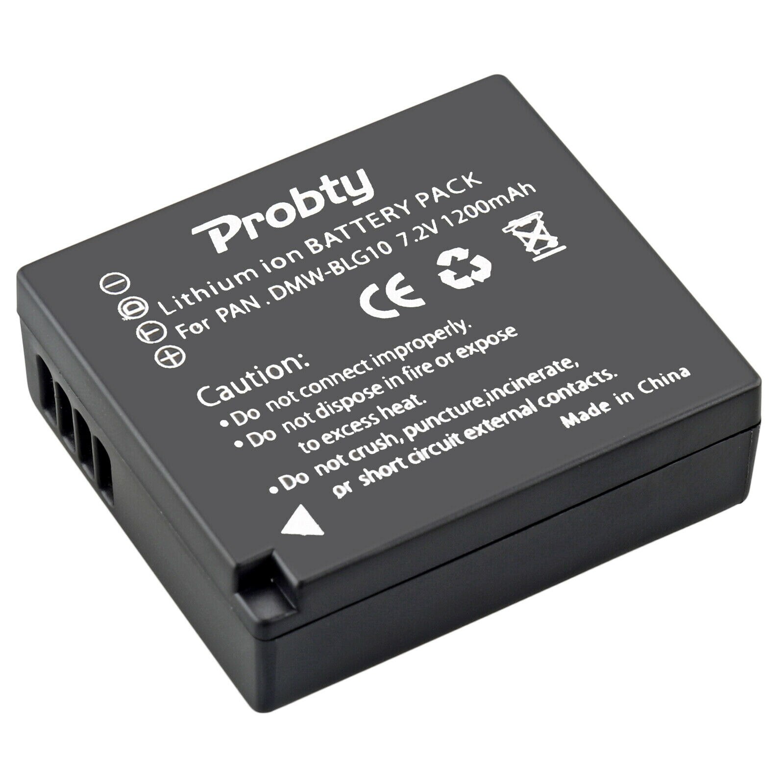 For Panasonic DMW-BLG10 DMW-BLE9 BLG10E Battery DMC-ZS60 DMC-ZS100 DMC-GX7 DMC-LX100 DMC-GF3 DMC-GF5 DMC-GF6, DMC-GX camera: 1 Pcs Battery