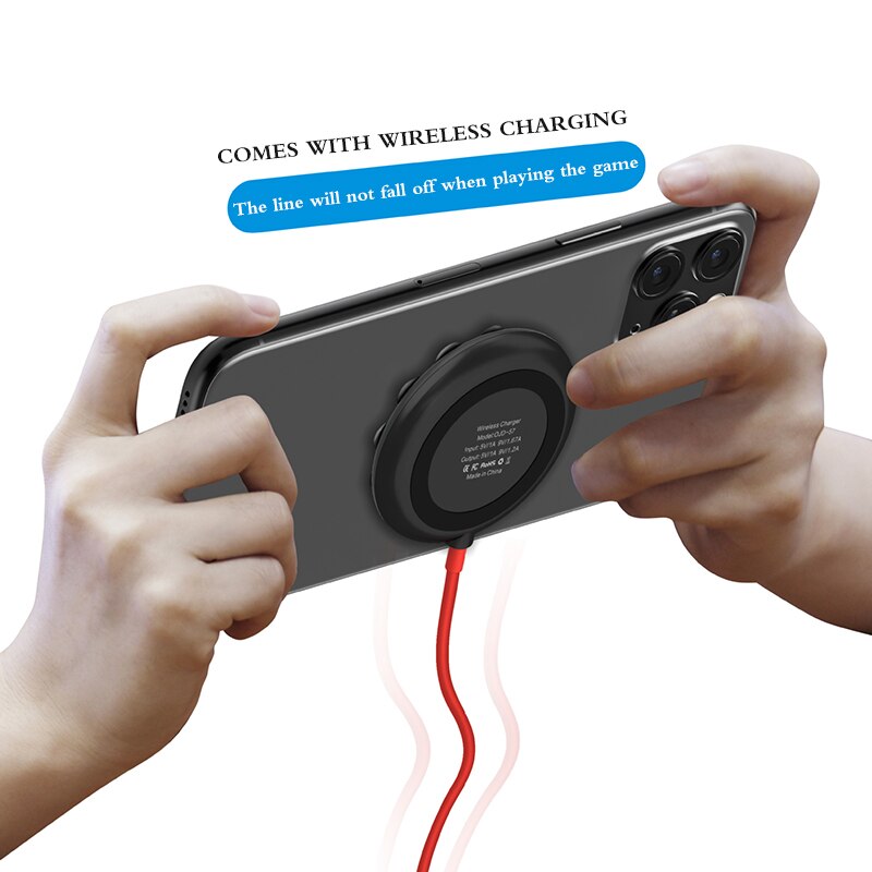 Draagbare draadloze oplader voor iphone xr xs max 10w, snel opladen, sterke zuignap, oplaadpad voor samsung note 10 9 s9+ s8